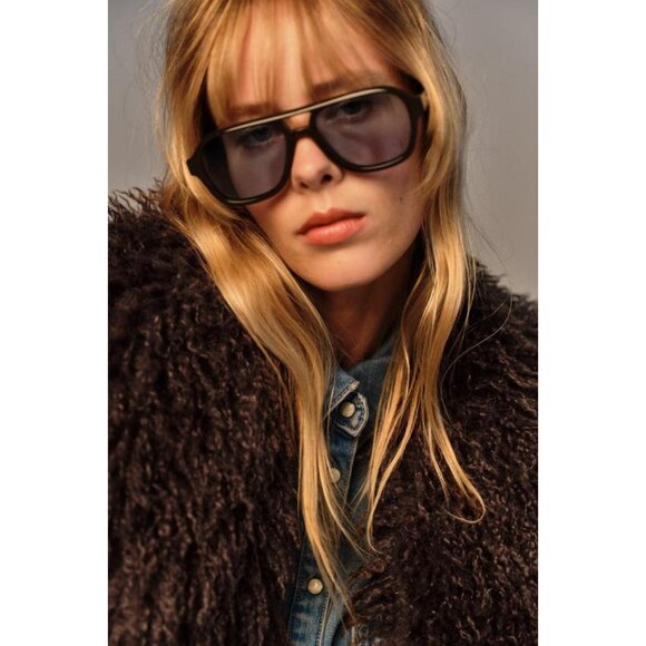 ZARA DOUBLE-FACED FAUX FUR JACKET - Picture 4 of 10